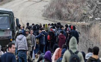   ضبط 28 مهاجرا فى شاحنة على الحدود اليونانية 