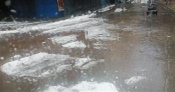   الثلوج تغطي شوارع الإسكندرية.. صور