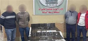 ضبط تشكيل عصابى بالمنوفية بحوزتهم 150 طربة حشيش