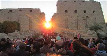 اليوم.. تعامد الشمس على الإله آمون بمعبد الكرنك في الأقصر