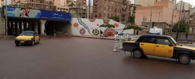 أمطار غزيرة على جميع أحياء الاسكندرية 