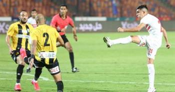 الزمالك يتقدم بهدف على المقاولون العرب