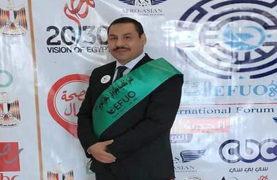 تكريم «أشرف سعد » من أكاديميةEFUO الدولية للتدريب والبحث العلمى