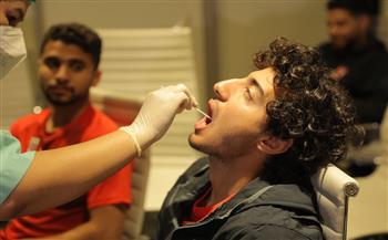   مسحة طبية لبعثة الأهلي في الدوحة