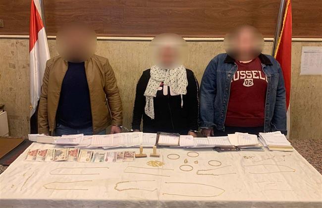 سقوط تشكيل عصابى لتصنيع المشغولات الذهبية المغشوشة 