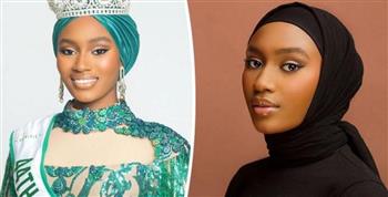   تعرف على أول فتاة مسلمة محجبة تفوز بلقب ملكة جمال نيجيريا