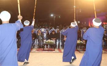 وزيرة الثقافة ونائب محافظ الأقصر يفتتحان مهرجان التحطيب بالقرنة الجديدة