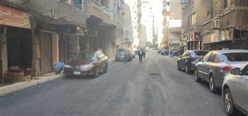 محافظة الجيزة.. رصف شارع السلام بالطالبية 