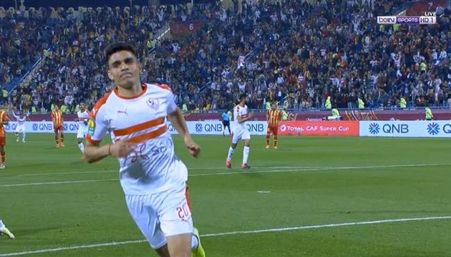 أشرف بن شرقى يضيف الهدف الرابع فى مرمى المحلة