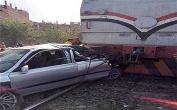   إصابة شخص في حادث تصادم قطار وسيارة بقنا