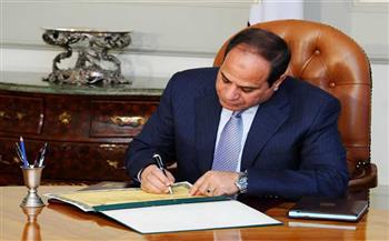   الرئيس السيسي يوقع قانونا للإذن لوزير المالية بضمان شركة «مصر للطيران»