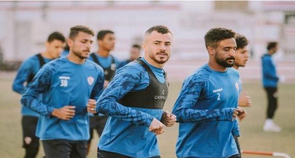 تدريبات تأهيلية للاعبي  الزمالك في مجمع الصالات