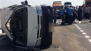 إصابة 4 أشخاص في حادث سير على الطريق الدولي الساحلي بكفر الشيخ