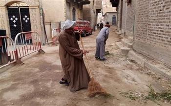 محلية قنا تنظم حملة نظافة وصيانة مكبرة بمحيط الكنائس والأديرة