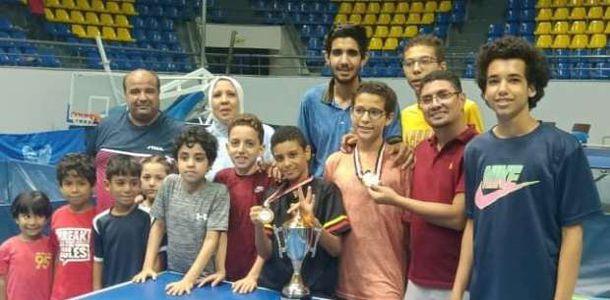 الإسماعيلي لتنس الطاولة يتوج بفضية وبرونزية بطولة الجمهورية للناشئين