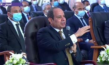   السيسى: لما بلف فى مصر مش بتفسح وبحاول أوقف انتشار العشوائيات