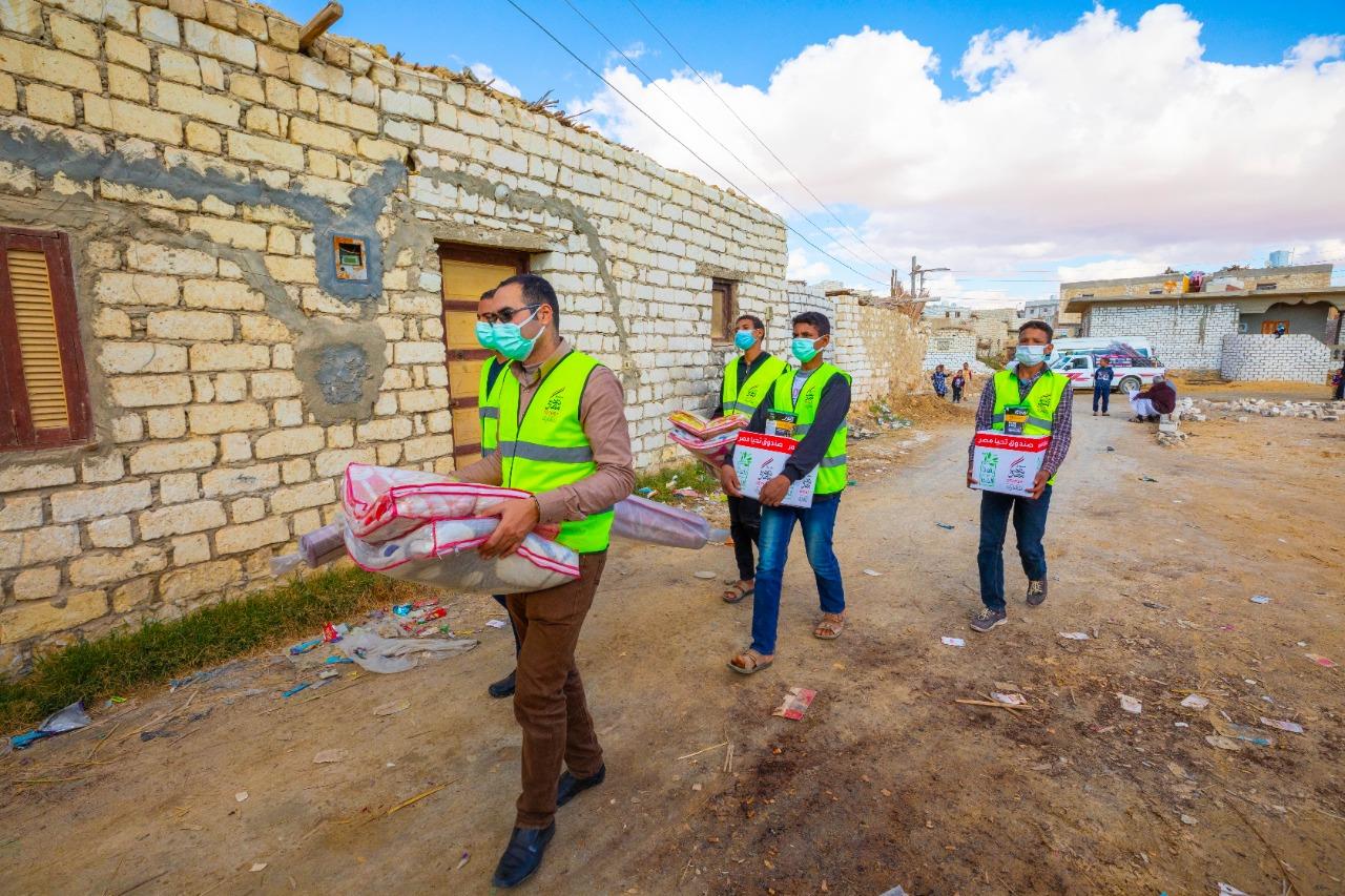 صندوق تحيا مصر ينظم قافلة حماية اجتماعية لرعاية 1000 أسرة في سيوة