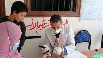 الكشف على 1202 حالة بقرية جمصة بدمياط
