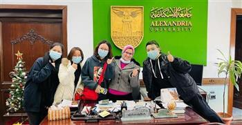 الطلبة الوافدين يشيدون بسرعة إنهاء إجراءات التسجيل والإنتظام بجامعة الإسكندرية