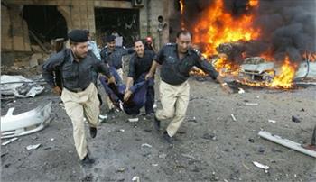   مقتل 4 أشخاص وإصابة 15 آخرين إثر انفجار وقع جنوب غربي باكستان