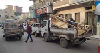  غلق محل ورفع ٢٣ حالة إشغال بحي وسط الإسكندرية