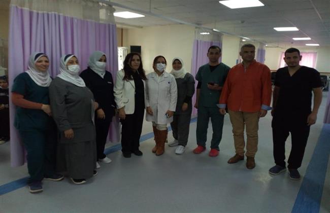 «بنى سويف التخصصي» تجرى أول حالة قسطرة علاجية لإصلاح عيب خلقى بالقلب لطفلة