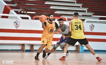 «سلة الزمالك» يواصل استعداداته لمواجهة الجزيرة بدوري السوبر