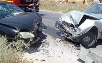 إصابة شخصين في حادث تصادم مروع بين سيارتين بالغربية