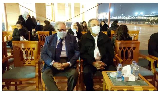 الفخراني وشعبان أول الحاضرين فى عزا شقيق مجدي الهوارى