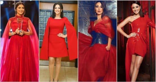 إكسسوارات باللون الأحمر إحتفالا بالكريسماس مستوحاه من النجمات