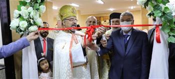   سفير الفاتيكان ومحافظ المنيا يفتتحان كنيسة السيدة العذراء مريم 