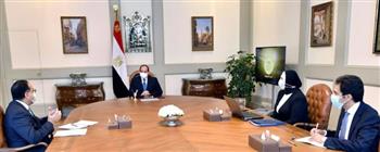   الرئيس السيسى يناقش مع مدبولى وجامع قانون تنمية المشروعات الجديد