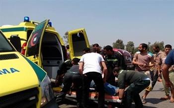 بالأسماء| إصابة ١٠ عمال فى انقلاب سيارة بصحراوي البحيرة