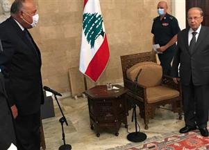   الرئيس اللبنانى يستقبل وزير الخارجية فى قصر بعبدا