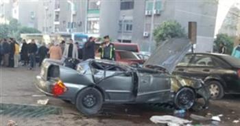 مصرع وإصابة 5 أشخاص  في حادث انقلاب  "ملاكى"  بصحراوى سوهاج