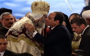   قداسة البابا يهنئ الرئيس السيسي بعيد الفطر 