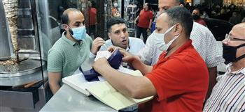 تحرير ٢٤ محضر عدم إلتزام بإرتداء الكمامات خلال حملات مكثفه بدمنهور
