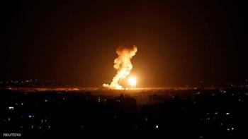   الاحتلال الإسرائيلى يشن غارات جوية على غزة