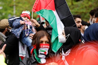 شاهد| مسيرة بالعاصمة الأردنية دعما لفلسطين