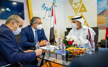   «العنانى» و«محمد منار» يلتقيان وزير دولة الإمارات المكلف بملف السياحة