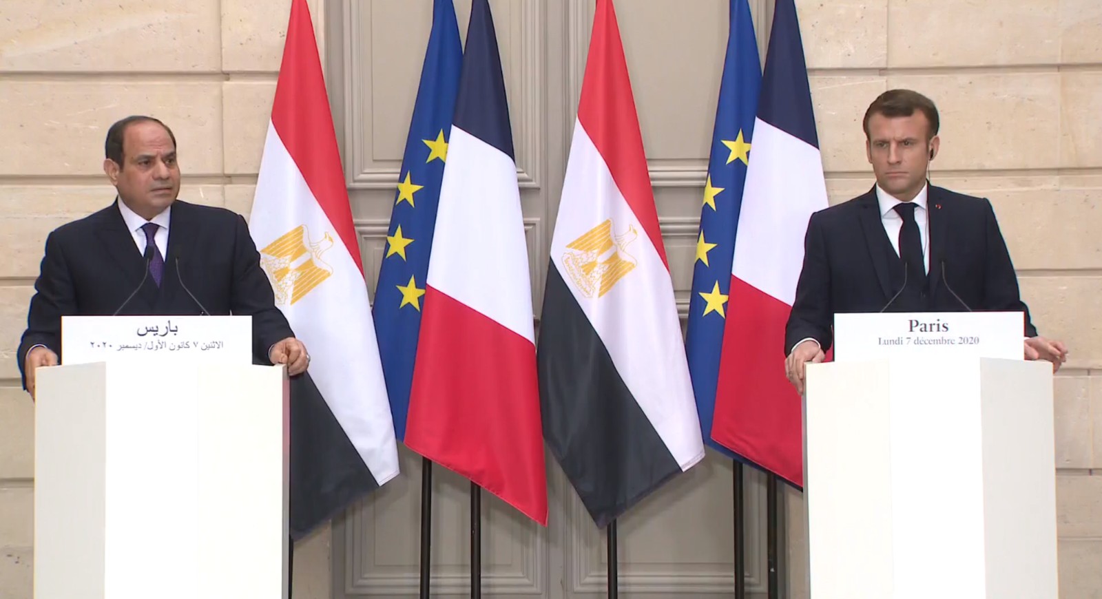 بالفيديو .. حصاد لقاءات الرئيس السيسي في اليوم الأول لزيارة فرنسا
