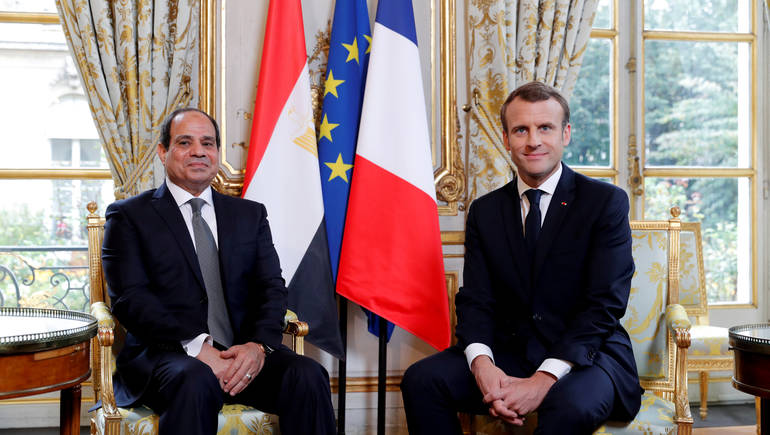 السيسى: حريصون على دعم وتعميق الشراكة الإستراتيجية مع فرنسا