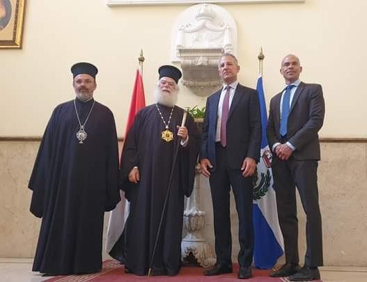 تفاصيل زيارة السفير الأمريكي لبطريرك الإسكندرية 