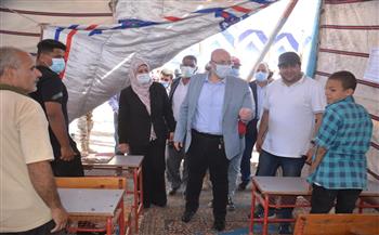   محافظ بني سويف يتفقد  تجهيزات «مخيم الإيواء» بمعسكر الشباب