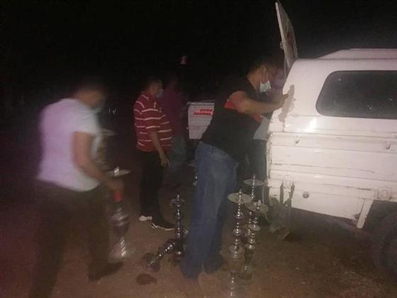 فض سرادقات أفراح وتغريم 10 مواطنين ومصادرة 76 شيشة بالشرقية