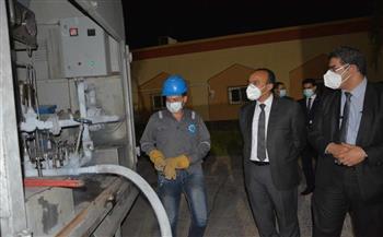 نائب محافظ المنيا يتابع سير العمل بمنظومة شبكات الأكسجين بمستشفى ديرمواس المركزى وعزل ملوى