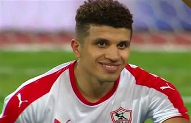 عبدالغني يحرز هدف التعادل للزمالك أمام المصري