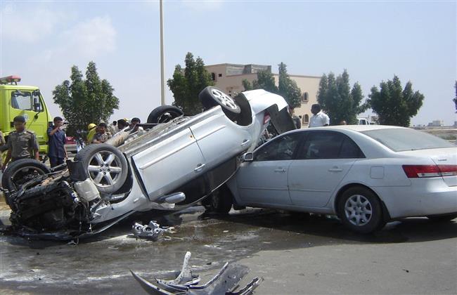 بالأسماء| مصرع وإصابة 9 أشخاص فى حادث تصادم بصحراوى بنى سويف   