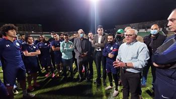 «الغضبان » يكافئ لاعبى المصرى ويشيد بأدائهم أمام الزمالك