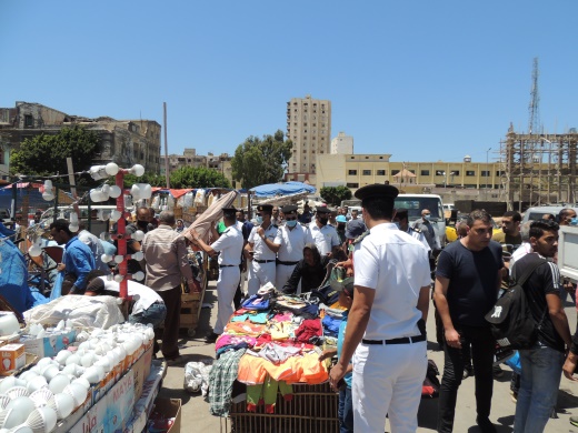 حملات أمنية بالإسكندرية لرفع الإشغالات